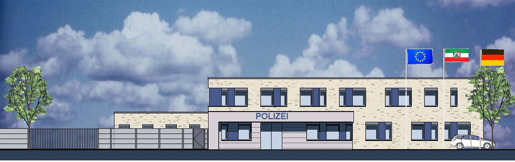 Pläne für neue Polizeiwache offiziell vorgestellt / Lokales - IVZ-aktuell